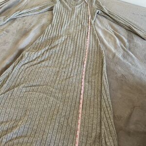 SHEIN Gray Asymmetrical Ribbed Dress